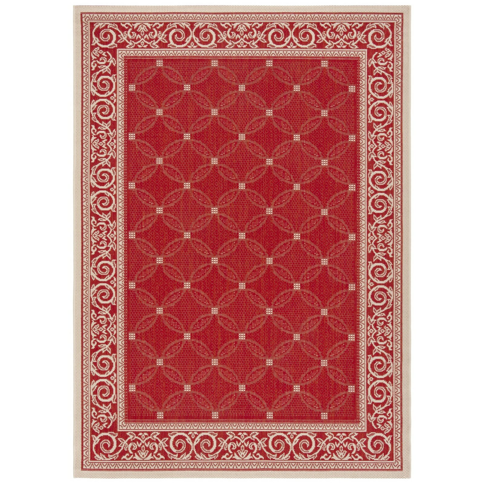Winston Porter Herefordshire Red/Natural Indoor/Outdoor Rug & Reviews